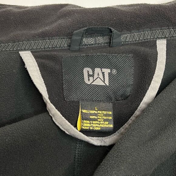 Caterpillar black fleece lined weatherproof jacket size L - Picture 13 of 16